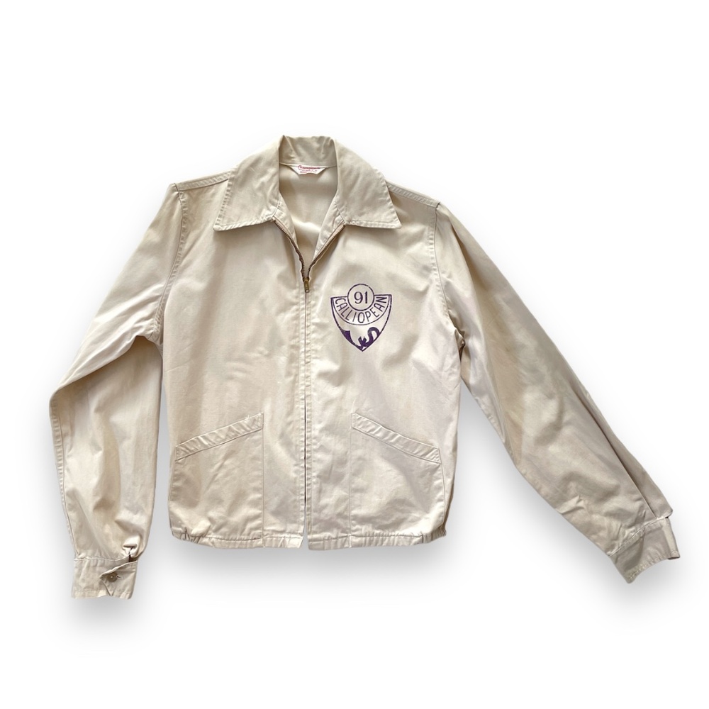 Vintage 1950s Champion Collegiate Calliopean Society Bomber Jacket University - Picture 10 of 11